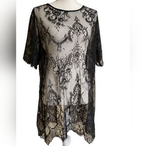 Black Lace Blouse